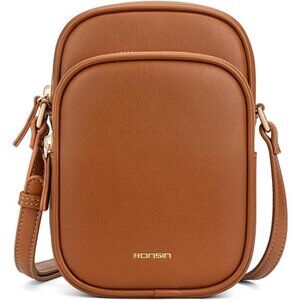 Small Crossbody Phone Purse PU Leather Cell Phone Wallet Adjustable Strap Women